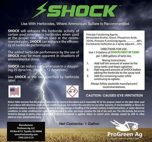 SHOCK surfactant field spray application context