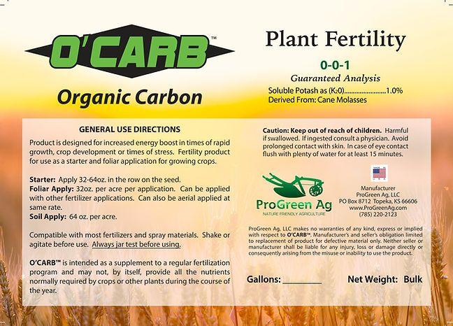 O'CARB foliar fertilizer field application context